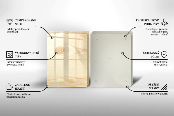 Placa din sticla protectie perete bucatarie Scandura de lemn