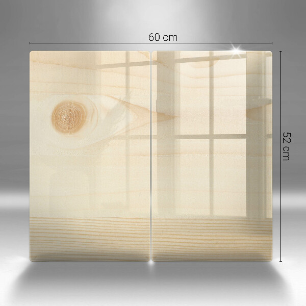 Placa din sticla protectie perete bucatarie Scandura de lemn