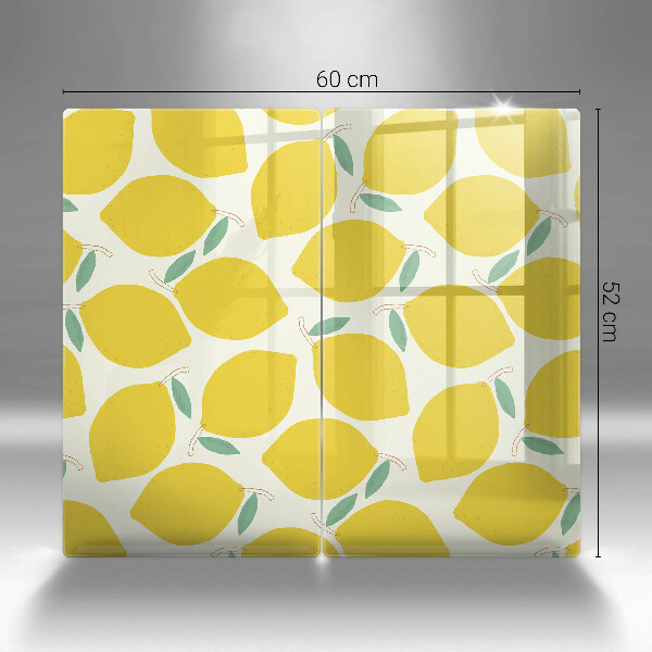 Placa din sticla protectie perete bucatarie Lămâi din desene animate