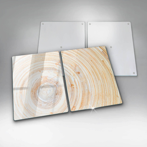 Placa din sticla protectie perete bucatarie Textura lemnului