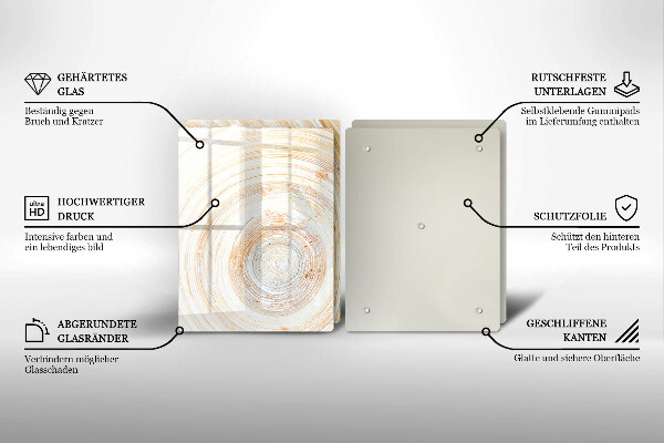 Placa din sticla protectie perete bucatarie Textura lemnului