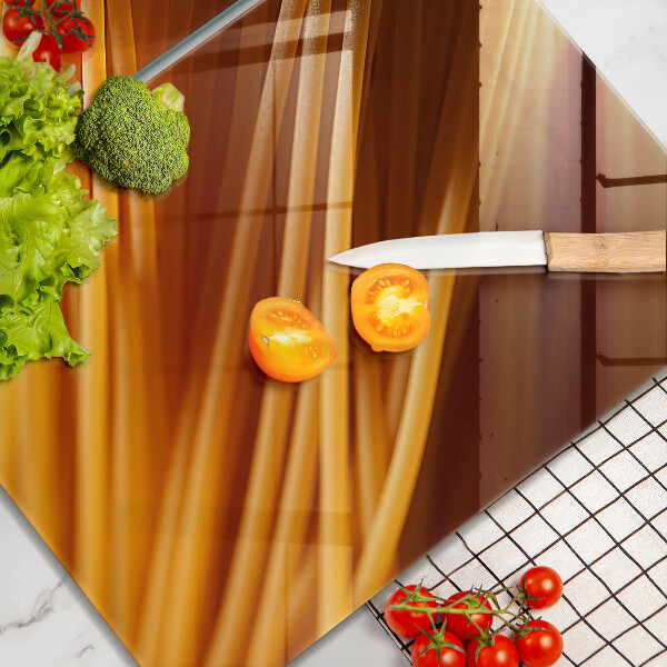 Placa din sticla protectie perete bucatarie Paste spaghete