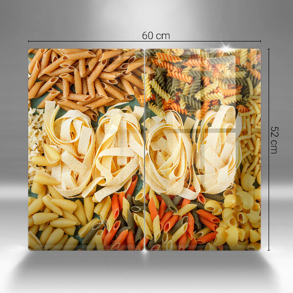 Placa din sticla protectie perete bucatarie Diferite tipuri de paste