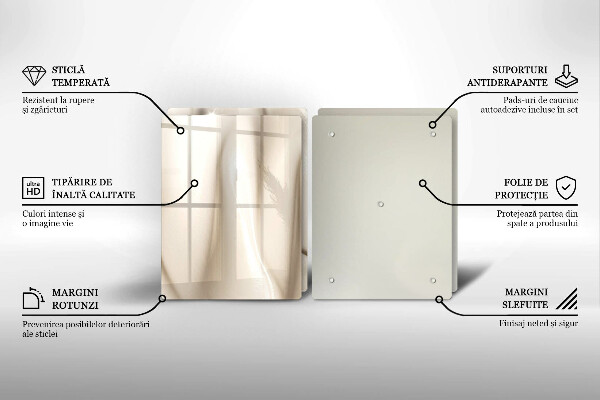 Placa din sticla protectie perete bucatarie Înghețată cremoasă