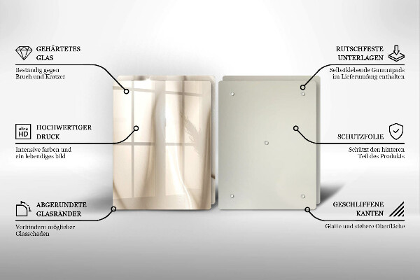 Placa din sticla protectie perete bucatarie Înghețată cremoasă