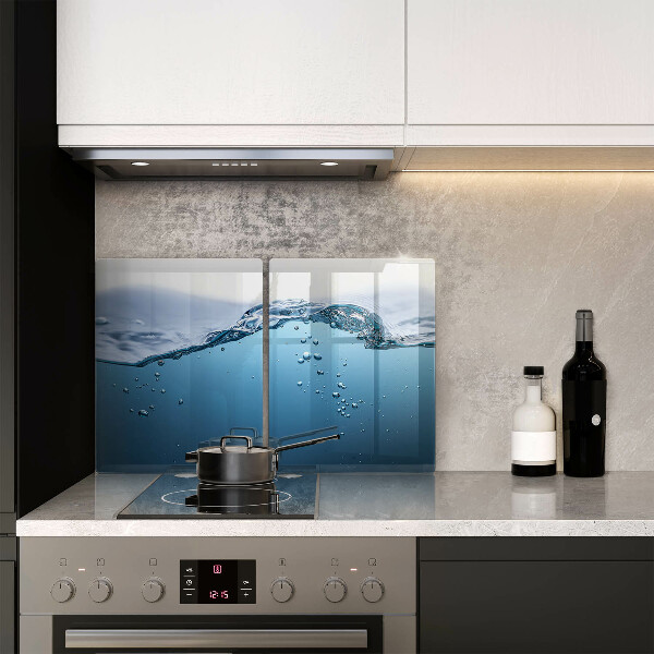 Placă din sticla protectie perete Apa albastra