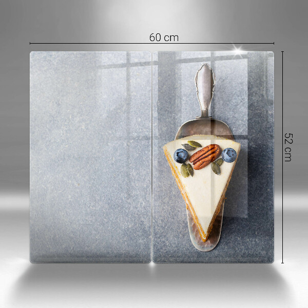 Placă din sticla protectie perete Bucată de tort