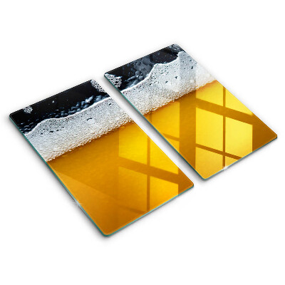 Placă din sticla protectie perete Bea spuma de bere