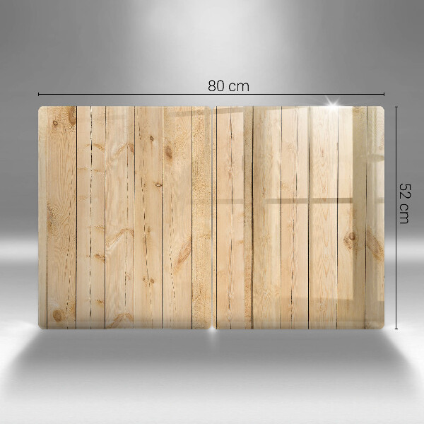 Placă din sticla protectie perete Scânduri delicate din lemn