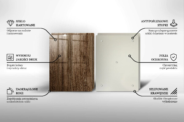 Placă din sticla protectie perete Textura lemnului