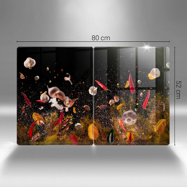 Placă din sticla protectie perete Condimente iute