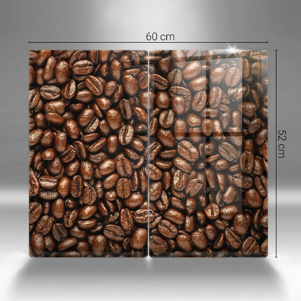 Placă sticla protectie aragaz Boabe de cafea