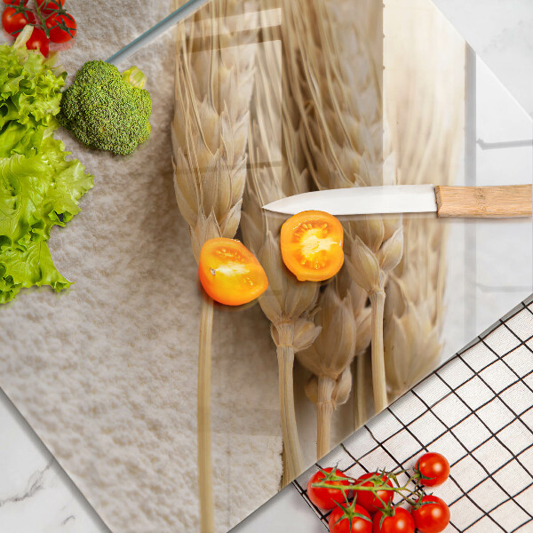 Placă sticla protectie aragaz Făină și spice