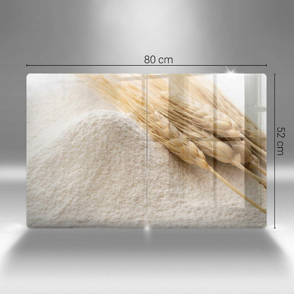 Placă sticla protectie aragaz Făină și spice