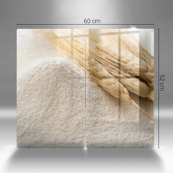 Placă sticla protectie aragaz Făină și spice