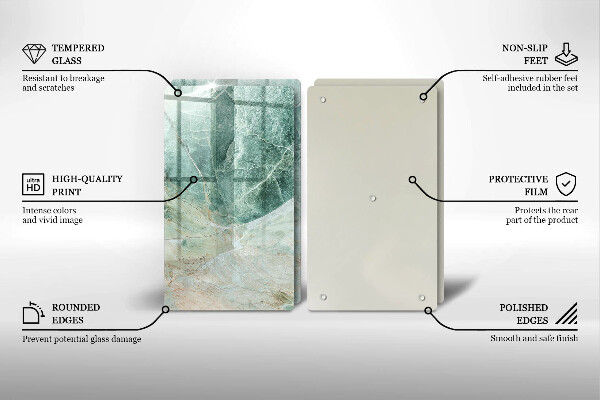 Placă sticla protectie aragaz Structură de piatră