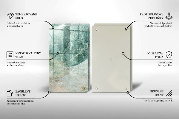 Placă sticla protectie aragaz Structură de piatră