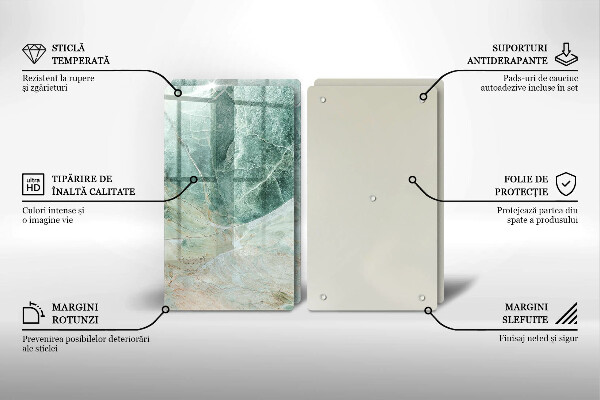 Placă sticla protectie aragaz Structură de piatră