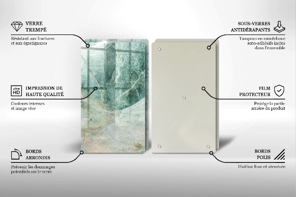 Placă sticla protectie aragaz Structură de piatră