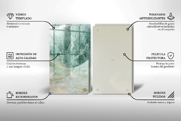 Placă sticla protectie aragaz Structură de piatră