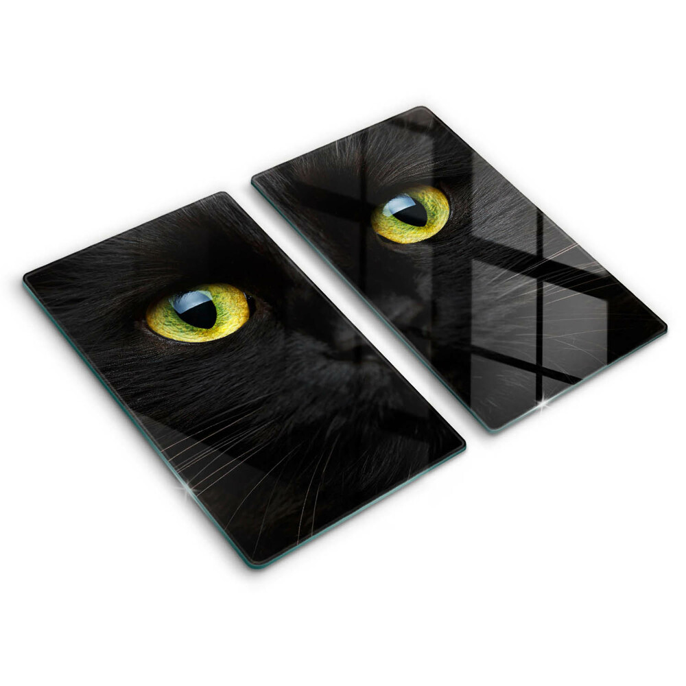 Placă sticla protectie aragaz Ochi de pisică de animale