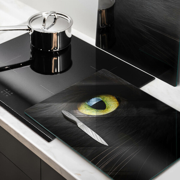 Placă sticla protectie aragaz Ochi de pisică de animale