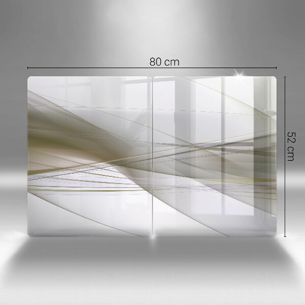 Placă sticla protectie aragaz Design cu linii abstracte