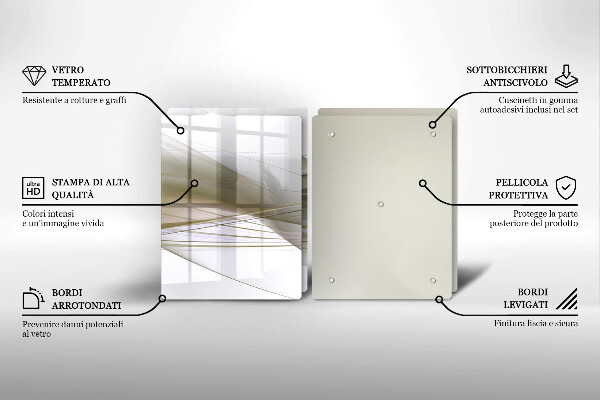 Placă sticla protectie aragaz Design cu linii abstracte