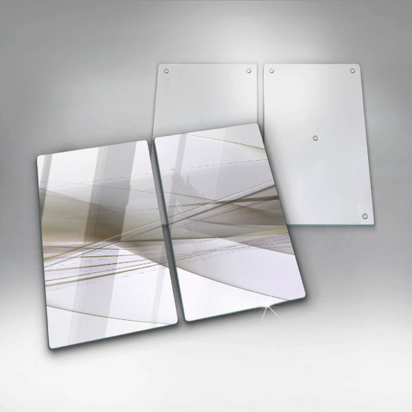 Placă sticla protectie aragaz Design cu linii abstracte