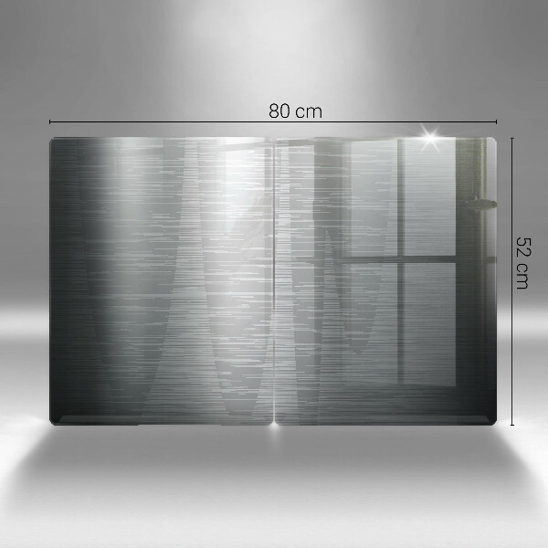 Placă sticla protectie aragaz Textura metalică