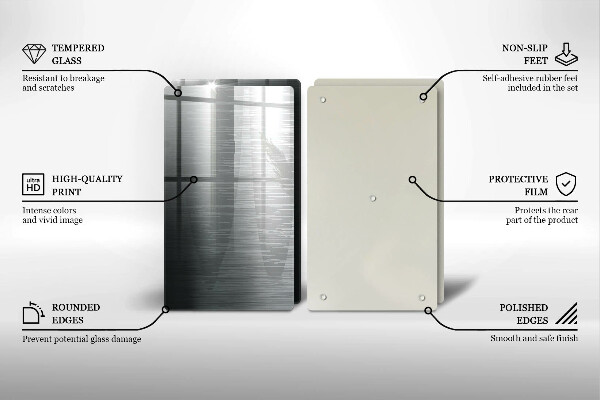 Placă sticla protectie aragaz Textura metalică