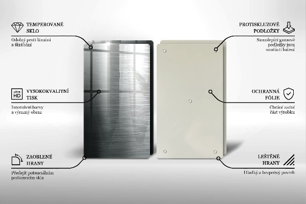 Placă sticla protectie aragaz Textura metalică