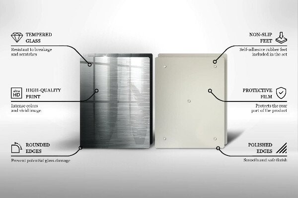 Placă sticla protectie aragaz Textura metalică