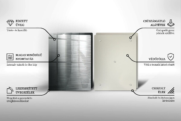 Placă sticla protectie aragaz Textura metalică