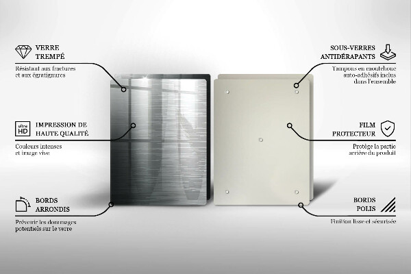 Placă sticla protectie aragaz Textura metalică