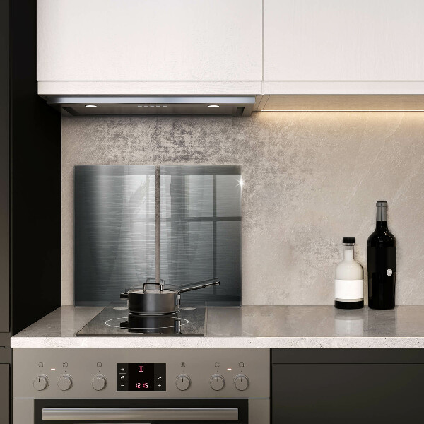 Placă sticla protectie aragaz Textura metalică