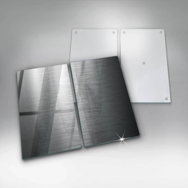 Placă sticla protectie aragaz Textura metalică