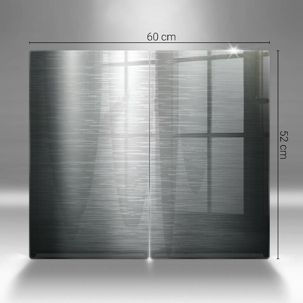 Placă sticla protectie aragaz Textura metalică