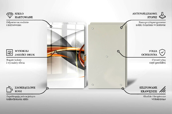 Placă sticla protectie aragaz Forme moderne