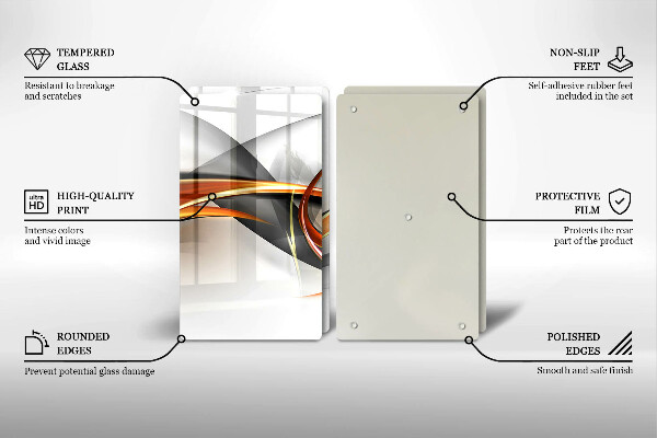 Placă sticla protectie aragaz Forme moderne