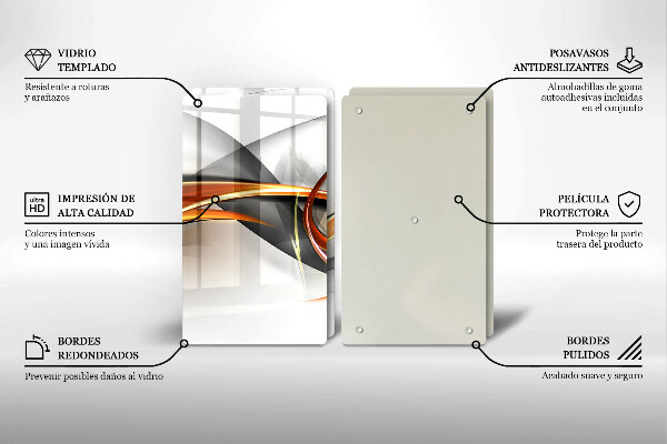 Placă sticla protectie aragaz Forme moderne