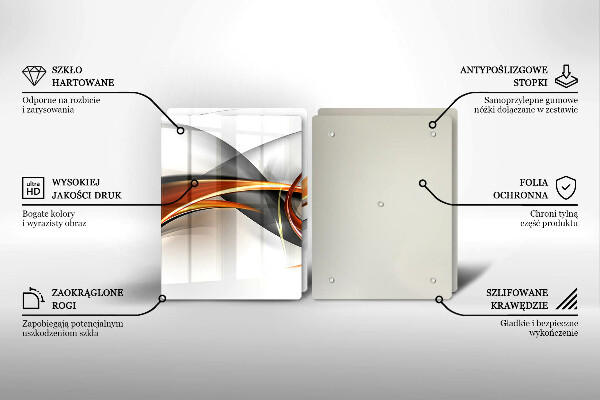 Placă sticla protectie aragaz Forme moderne