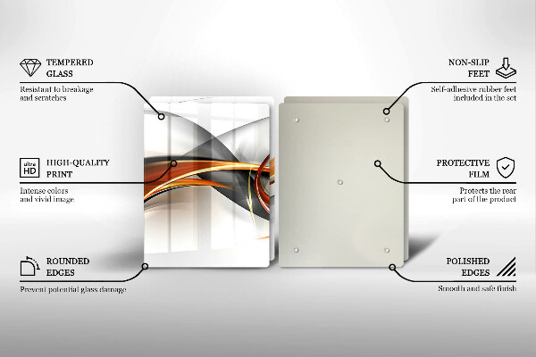 Placă sticla protectie aragaz Forme moderne