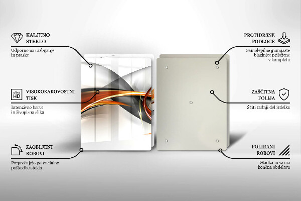 Placă sticla protectie aragaz Forme moderne