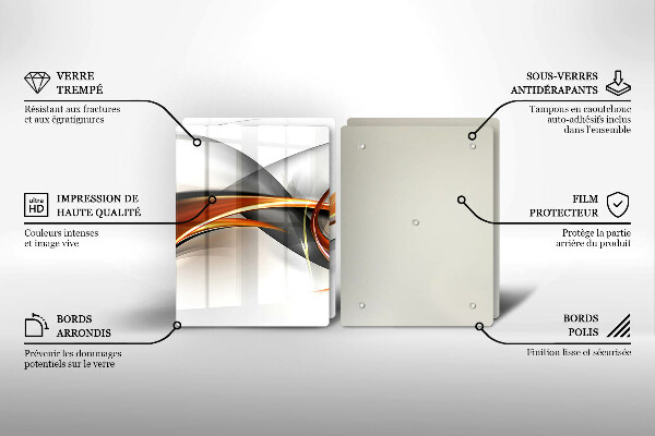 Placă sticla protectie aragaz Forme moderne