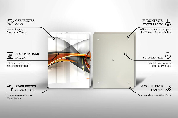 Placă sticla protectie aragaz Forme moderne