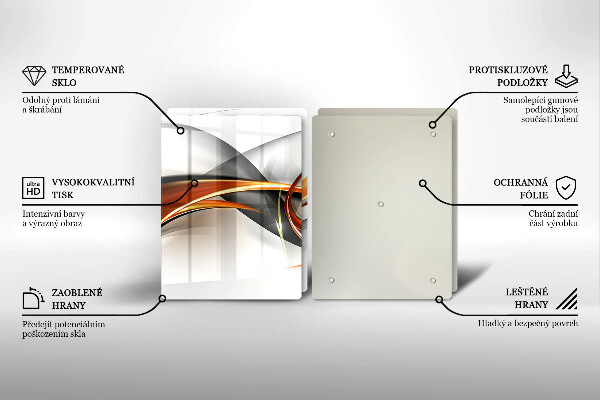 Placă sticla protectie aragaz Forme moderne