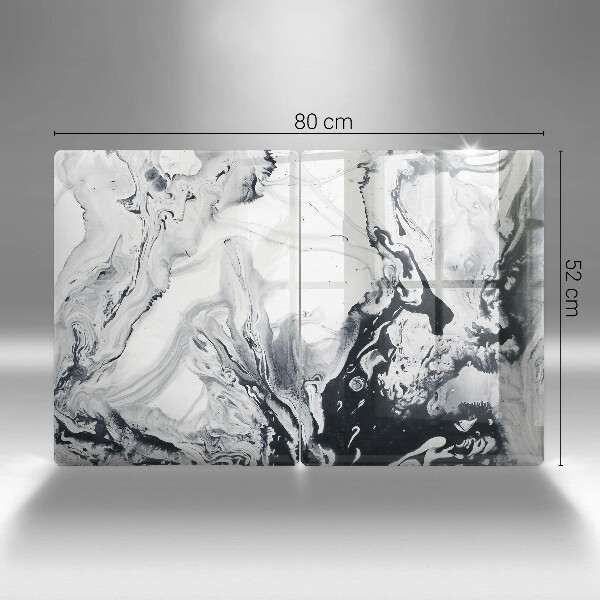 Placă sticla protectie aragaz Abstracția cernelii