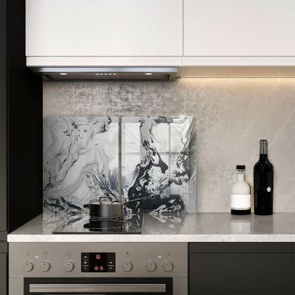 Placă sticla protectie aragaz Abstracția cernelii