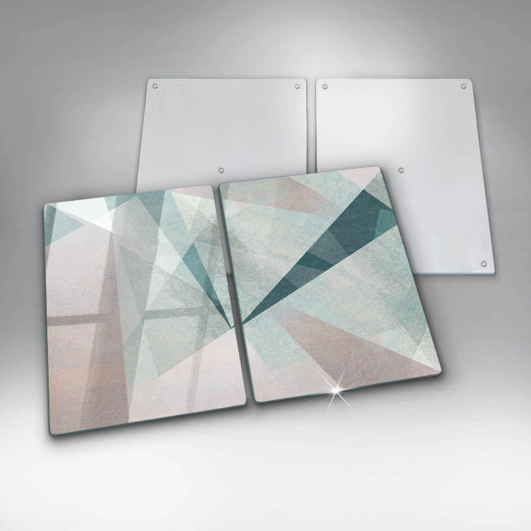 Placă sticla protectie aragaz Abstracție ascuțită